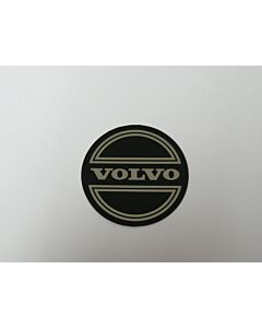 StickerinchVolvoinch naafdop zwart op chroom 50mm 