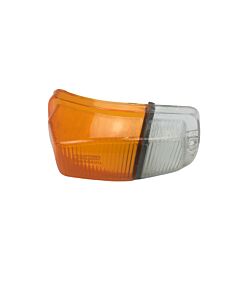 Knipperlicht Amazon oranje/wit Links SET richtingaanwijzerglas incl rubber+reflector+sierring fabr Bastuck