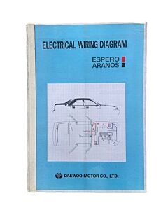Electrical wiring diagram, Daewoo Espero Aranos, English version, Used