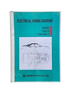 Electrical wiring diagram, Daewoo Nexia Cielo Racer 2, English version, Used