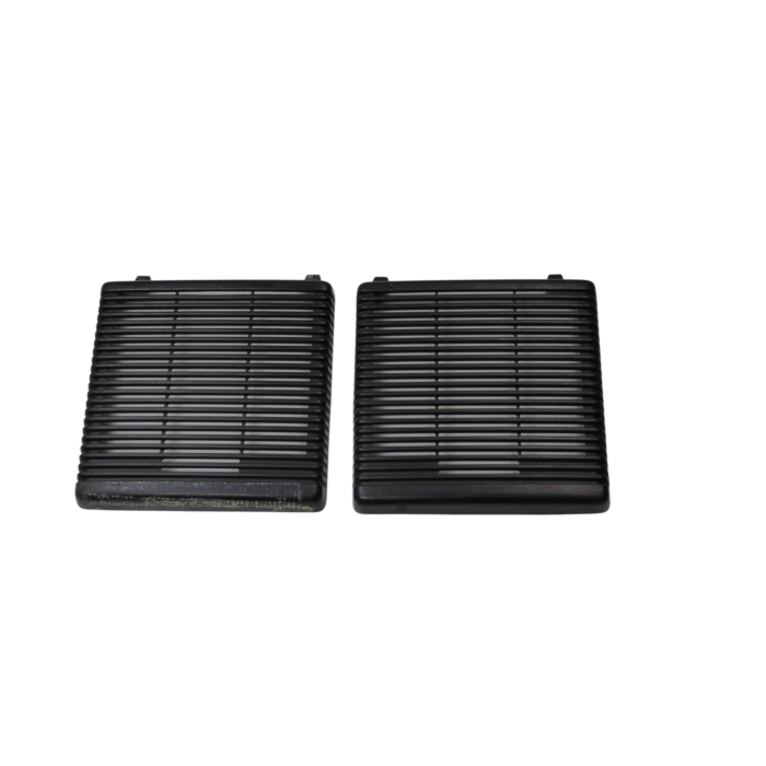 Griglia altoparlante per portiera posteriore nera Volvo 740 1988 - 1990 pezzo di ricambio 1297174 set di 2, prodotto usato