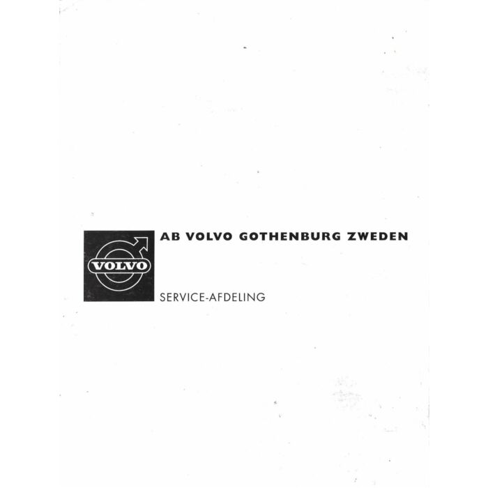 Manuale Volvo 120 Olandese