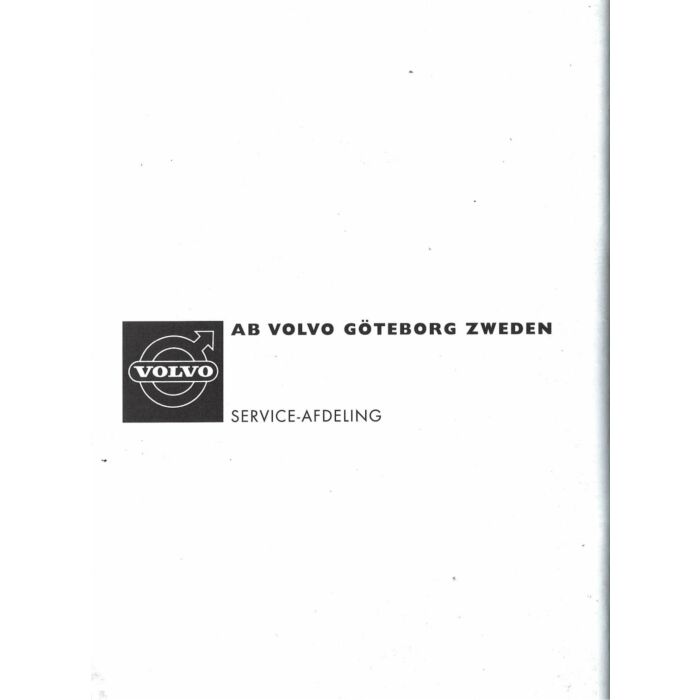 Manuale Volvo 120 in Olandese