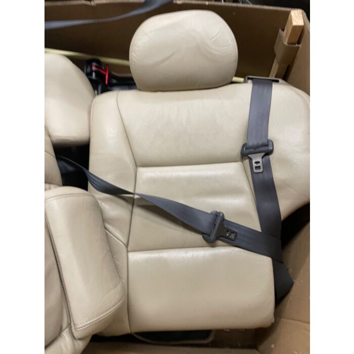 Set di sedili anteriori e posteriori in pelle beige per Volvo V70 S60, rivestimento interno in pelle