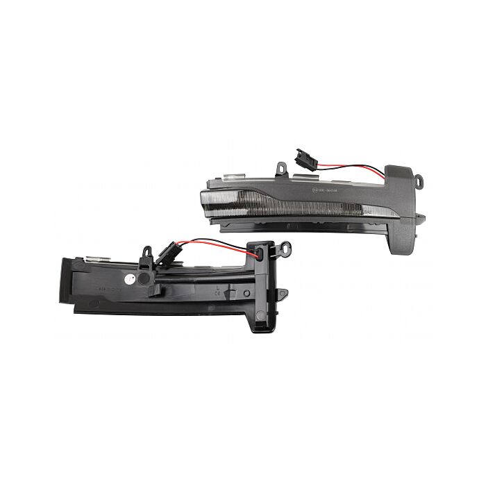 Luce lampeggiante a LED per specchio Volvo con lente chiara, Dinamica, 1 paio, XC60, numero di parte Volvo 031371878_B