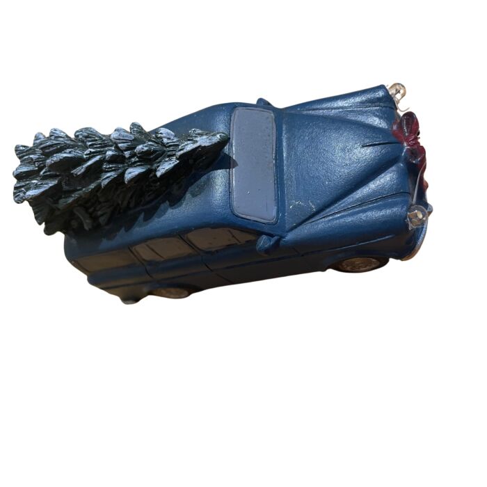 Amazon combi - kerstmodel - blauw - beeldje met ledverlichting en kerstboom