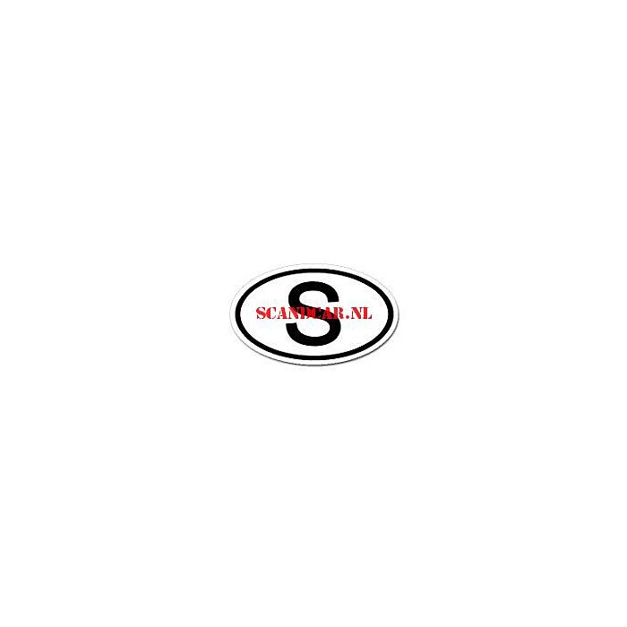 Sticker S zelfklevend