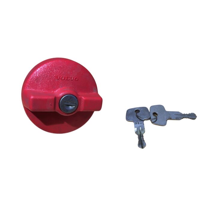 Volvo Benzinetank dop+slot 240+260+1978+ rood NOS ORIGINEEL Volvo onderdeel nr 1129012