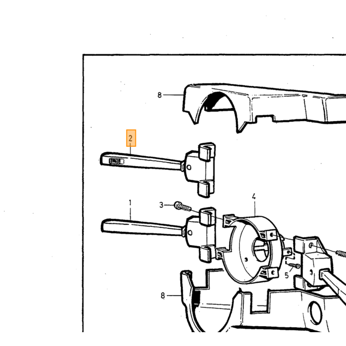 Volvo Interruttore blocchetto di accensione 140+164+240+ Volvo ricambi no 1212421