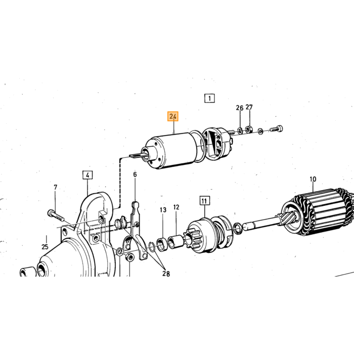 Volvo Glas parkeerlicht Links 140 1973+  (15 cm hoog) Volvo onderdeel nr 1212685