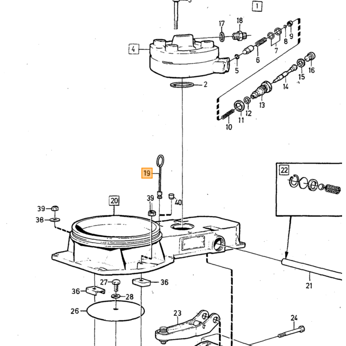 Volvo Temporizzatore temperatura B19E+B21E+B23E+B21F+B27 Volvo ricambi no 1219731
