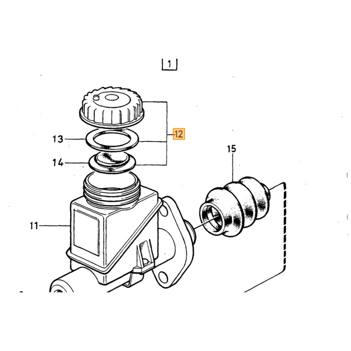 Volvo boccola nylon pedale frizione 240+260 (23 mm int) Volvo ricambi no 1229285