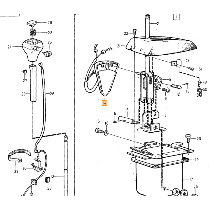 Volvo Interruttore cambio automatico BW35+BW55+AW70+AW71 Volvo ricambi no 1234386