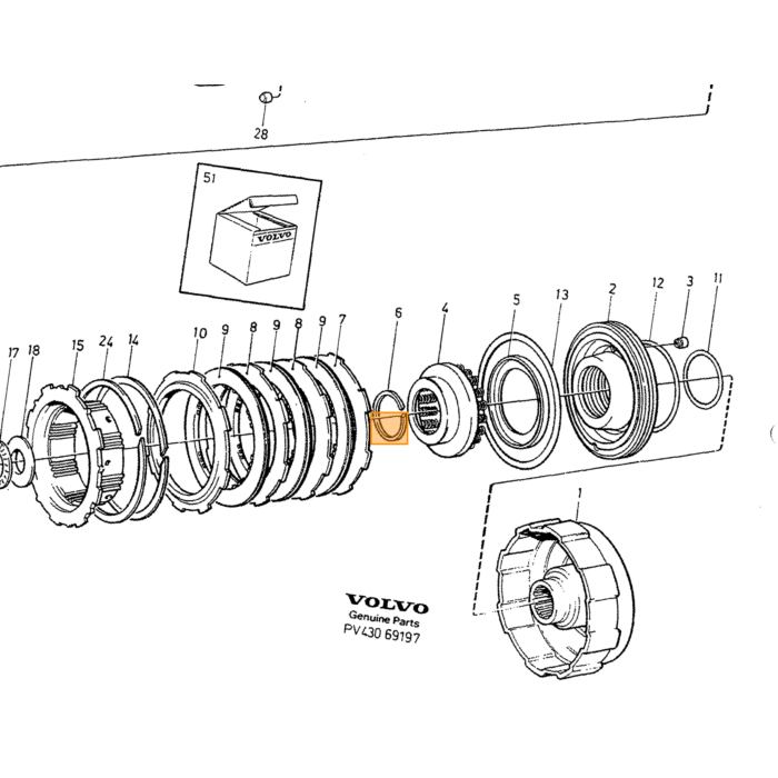 Volvo O-RING keerring automatische versnellingsbak  pomphuis planeet tandwiel en koppeling 240  260  740  760  780  940  940 SE  960  S90  V90  AW70. AW70  AW72. AW71. AW71 TRANS 1208532  1208533  1208534  1208642. AW72. Volvo onderdeel nr 1239673