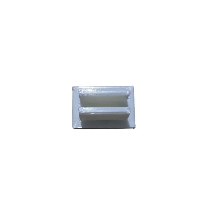 Morsetto di supporto per montaggio listello decorativo Volvo 262 lato telaio finestra bianco, pezzo Volvo nr 1248057