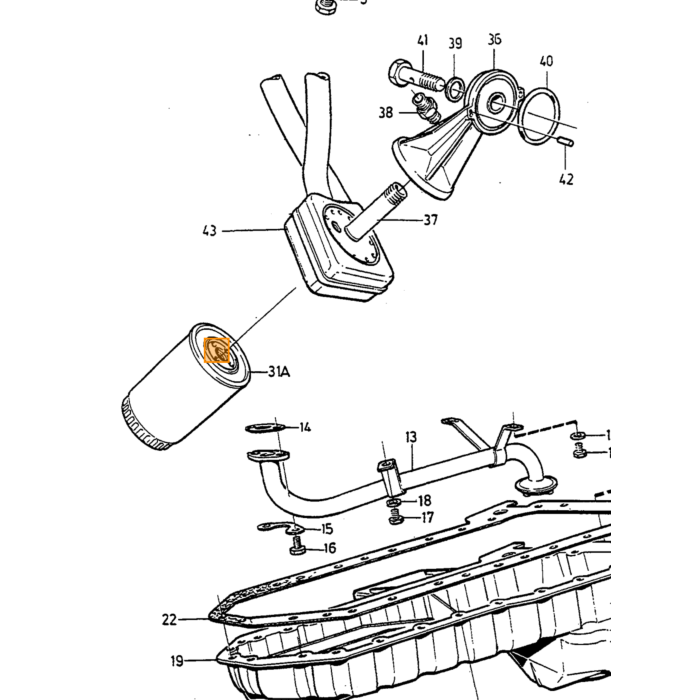 Volvo Rullo tenditore D24+D24T diesel 240+260+740+760+94 Volvo ricambi no 1257120