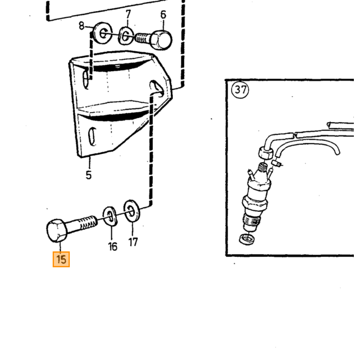 Tubo del carburante Volvo per tipo Volvo 240: tipo di motore Volvo 740 760 780: tipo di motore Volvo 940 960: tipo di motore, pezzo Volvo nr 1257150