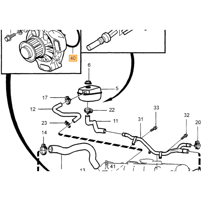 Anello di tenuta Volvo tipo Volvo 240 260 262: tipo motore Volvo 740 760 780: tipo motore Volvo 850: tipo motore Volvo 940 960: tipo motore Volvo S70 V70 (-2000): motore Volvo pezzo nr 1257197 per Volvo