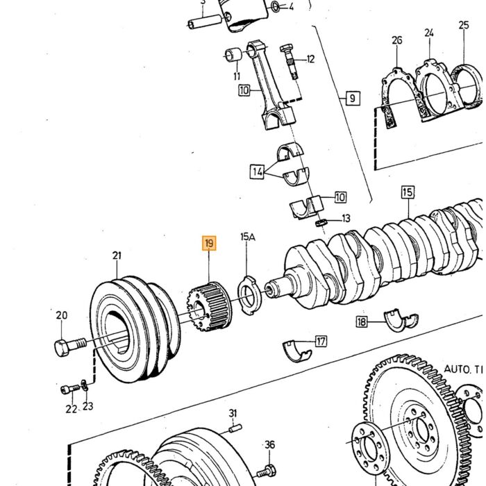 Protettore cinghia Volvo, pezzo Volvo nr 1257418