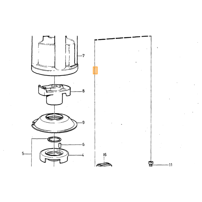 Volvo Candeletta D24-D24T-D24TiC (filamento) Volvo ricambi no 1257889
