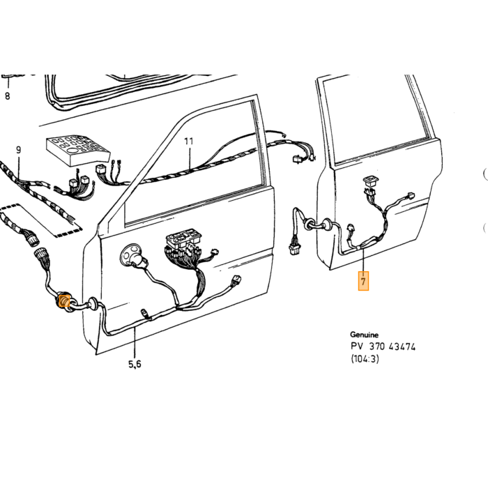 Prodotto Volvo: fascio di cavi Volvo, parte nr 1259870