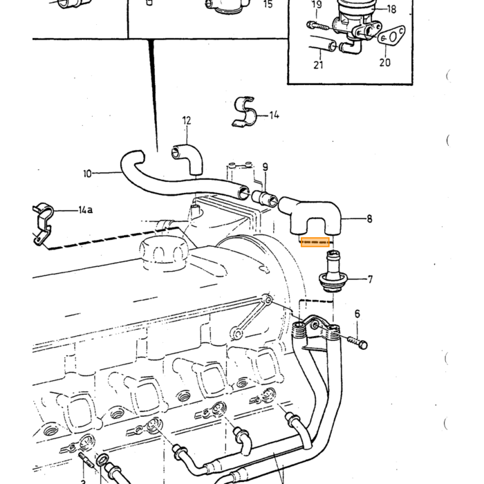Volvo Valvola a impulsi d'aria B19+B21+B23+B230 Volvo ricambi no 1266665