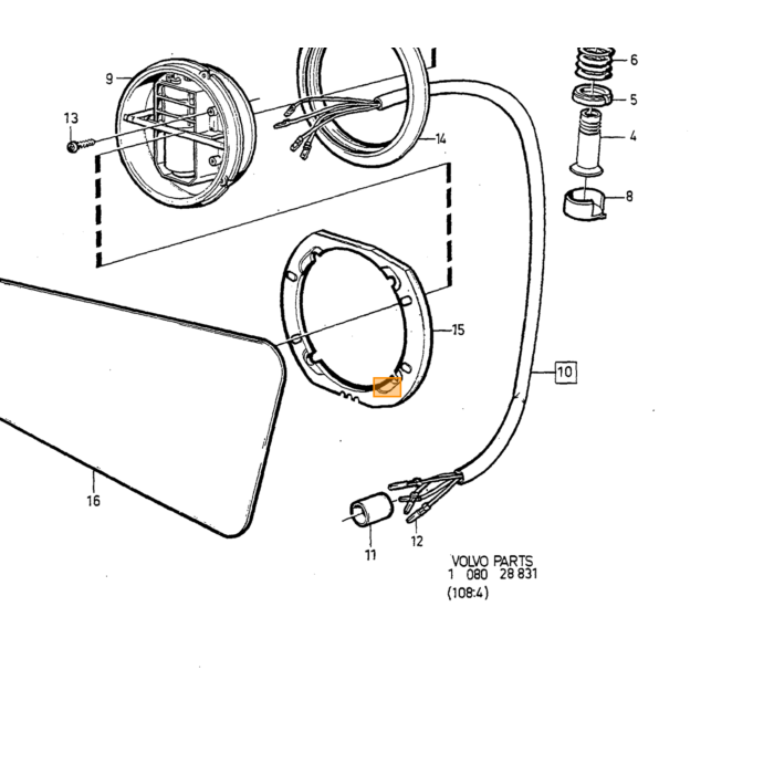 Lista Decorativa Volvo, Parte Volvo nr 1268043