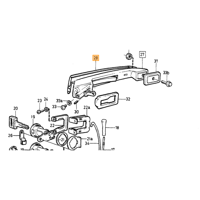Listello Volvo, parte Volvo nr 1268806