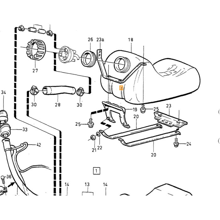 Volvo Accumulatore di pressione KJ tronic B19ET+B21ET+B2 Volvo ricambi no 1269714