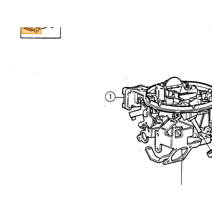 Valvola ad ago per carburatore Solex Volvo, pezzo Volvo nr 1270009