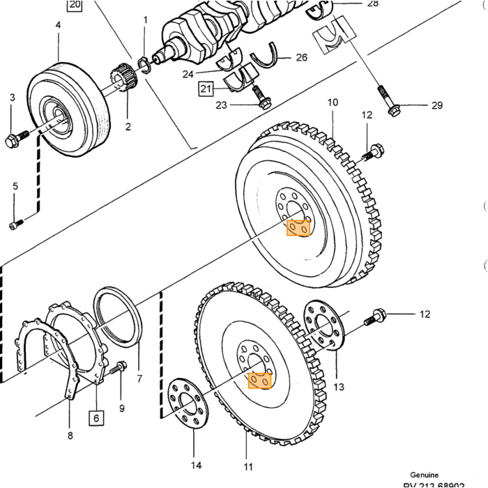 Volvo Bullone Stelo M9x1.25 Volvo 960 - S90 - V90 - 850 Volvo ricambi no 1271900