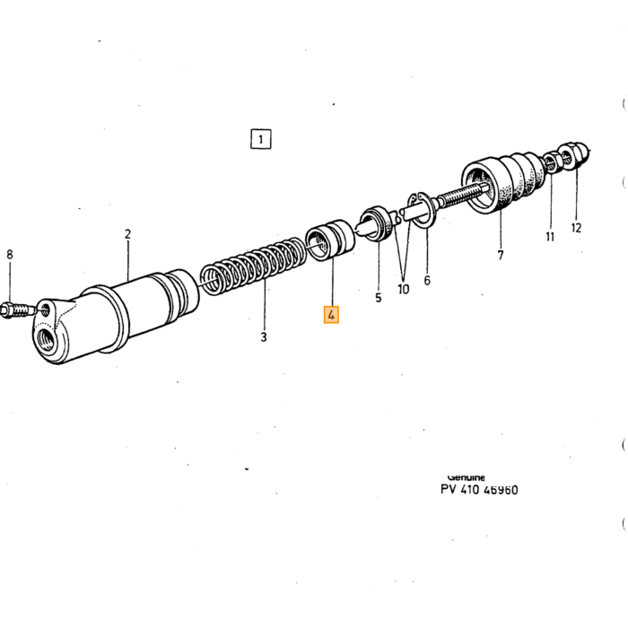 Sedile a molla Volvo, parte Volvo nr 1272248