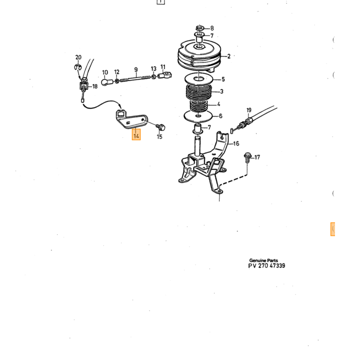 Volvo Pedale acceleratore in gomma 240+740 non più dispo Volvo ricambi no 1272606