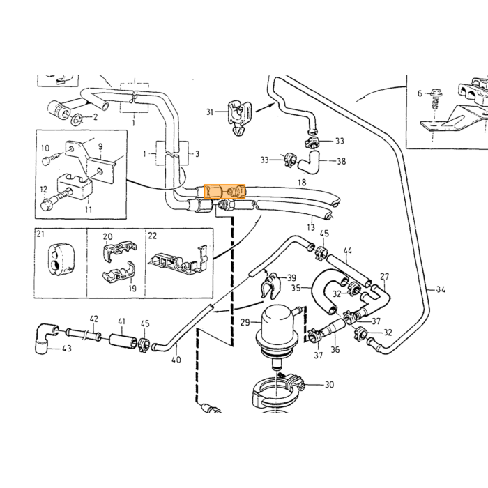 Prodotto Volvo, morsetto Volvo, parte nr 1275074