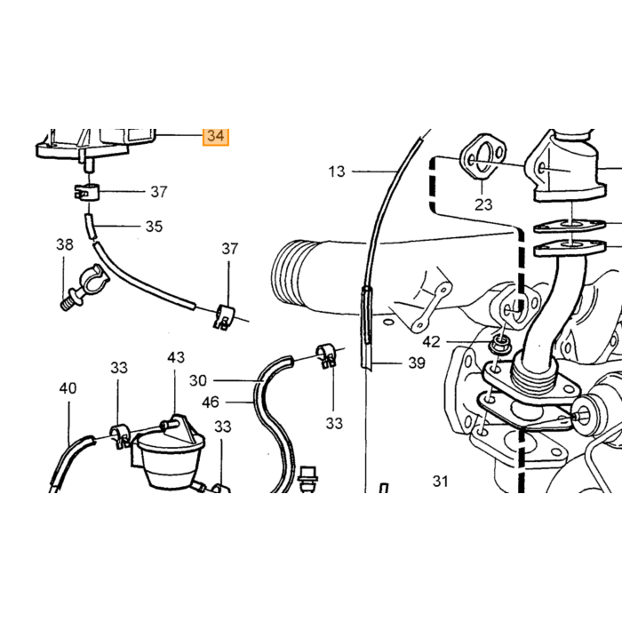 Sensore di Mappa Volvo, Sensore di Pressione per Volvo tipo Volvo 850: tipo di motore, Volvo S70 V70 (-2000): tipo di motore, Volvo S80 (-2006): tipo di motore, Volvo V70 P26: tipo di motore, numero di parte Volvo 1275170.