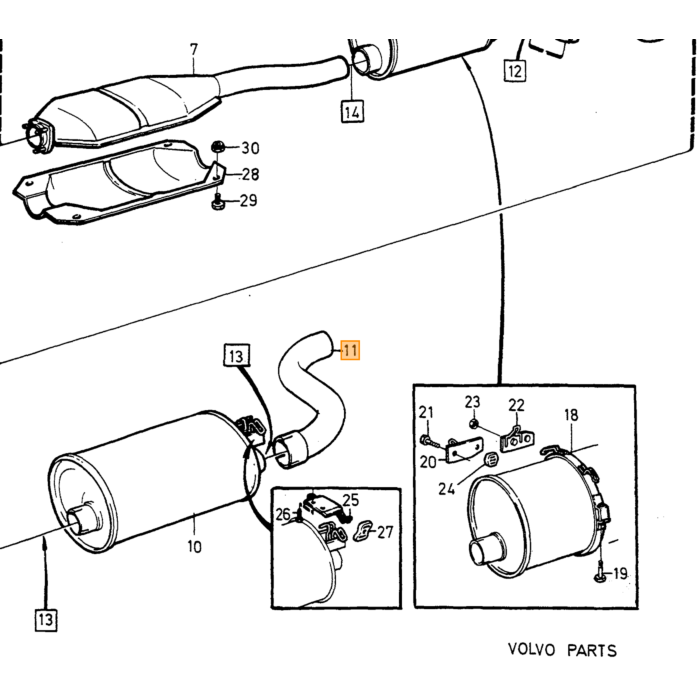 Supporto Volvo, pezzo Volvo nr 1276583
