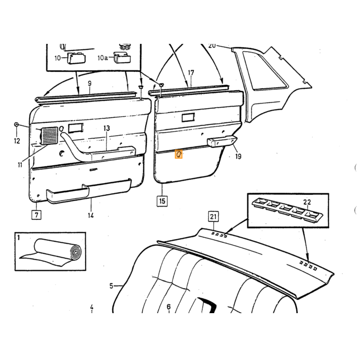 Rivestimento Volvo, parte Volvo nr 1295713