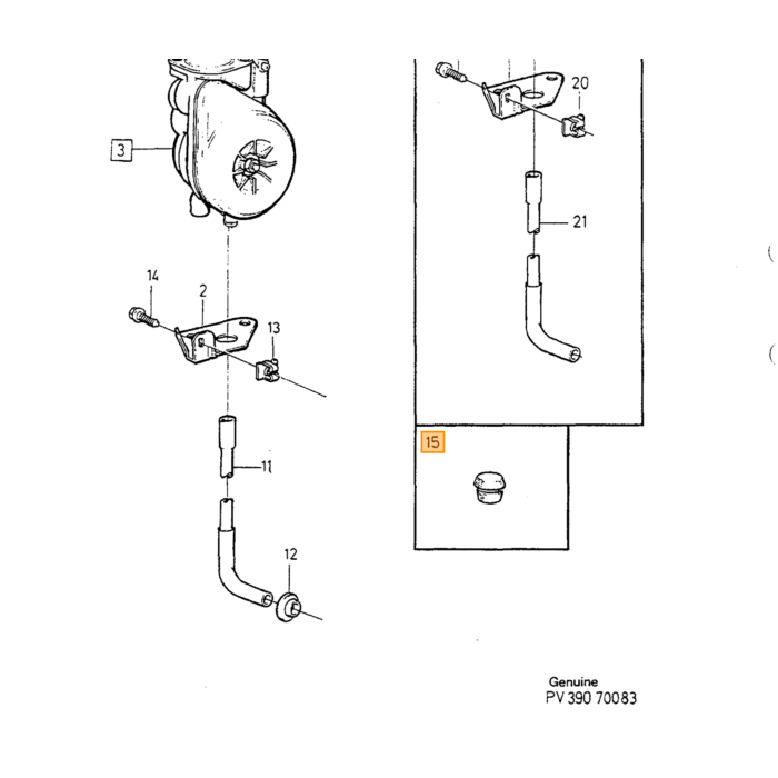 Spina Volvo, pezzo Volvo nr 1307819 per Volvo