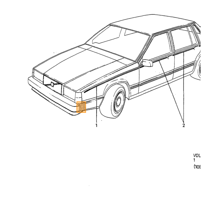 Volvo Specchio REGOLABILE MANUALMENTE Sinistro Volvo 740 Volvo ricambi no 1321597