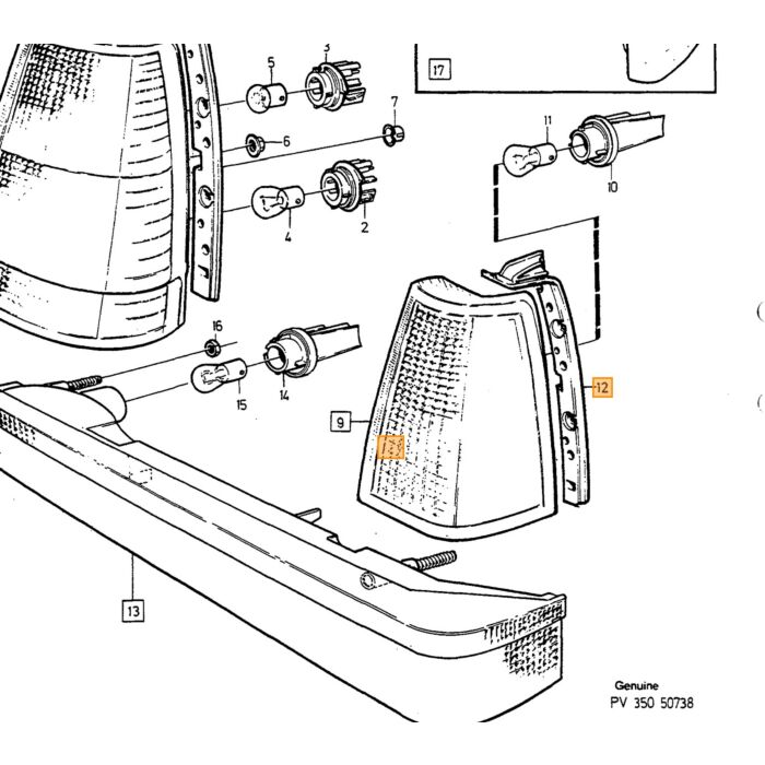 Anello O-Ring Volvo keerring componente Volvo nr 1321670