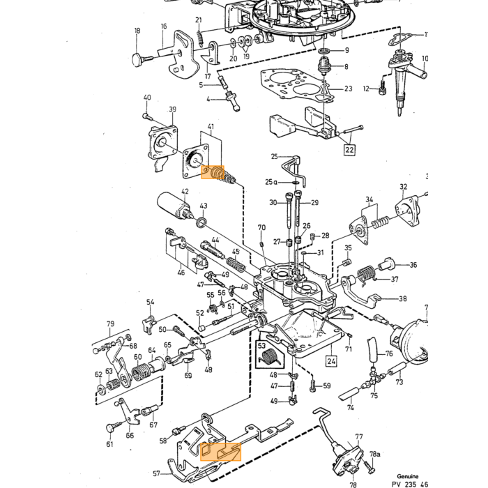 Flangia di isolamento del carburatore Volvo per 240 260 740 780 760 B200 K B230 K, numero di parte Volvo 1326410
