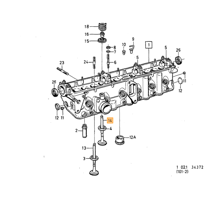 Valvola di Scarico Volvo, Parte Volvo nr 1328148