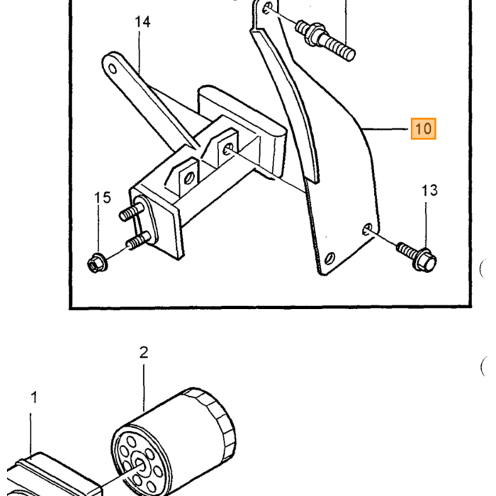 Volvo Guarnizione radiatore olio Volvo 700 850 900 S70 V Volvo ricambi no 1328232