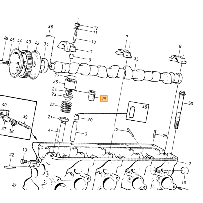 Supporto motore Volvo lato sinistro, pezzo Volvo nr 1329561