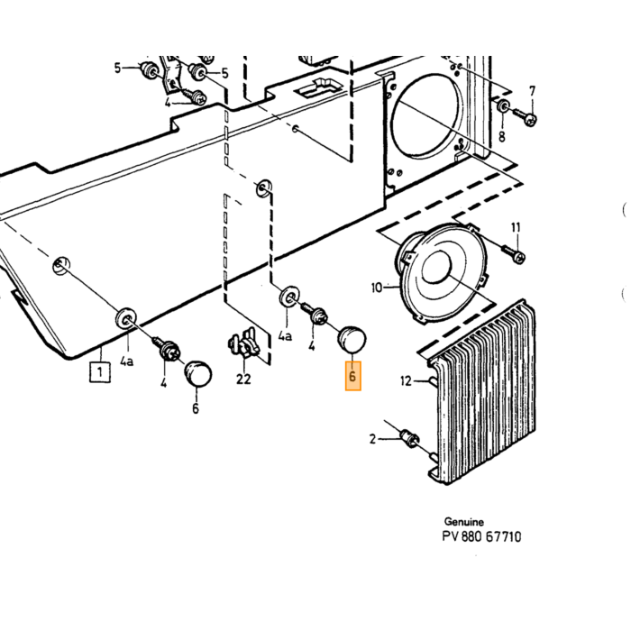 Prodotto Volvo, bullone Volvo, parte nr 1331699