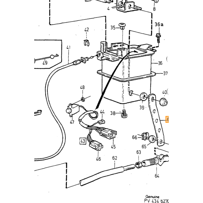 Supporto Volvo, pezzo Volvo nr 1336182