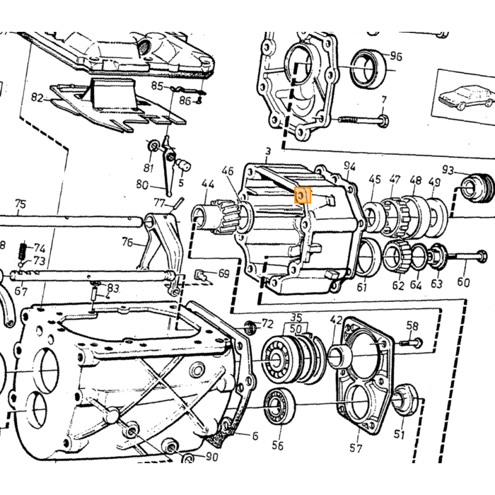 Raccordo a compressione Volvo, pezzo Volvo nr 1340757