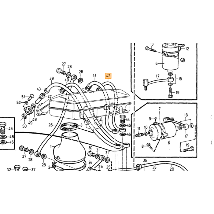 Tubo del carburante Volvo, pezzo Volvo nr 1346050