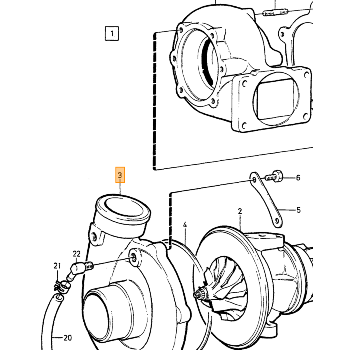 Volvo Stud Turbo B19ET+B21ET+B23ET+B230ET TURBO non più Volvo ricambi no 1346637