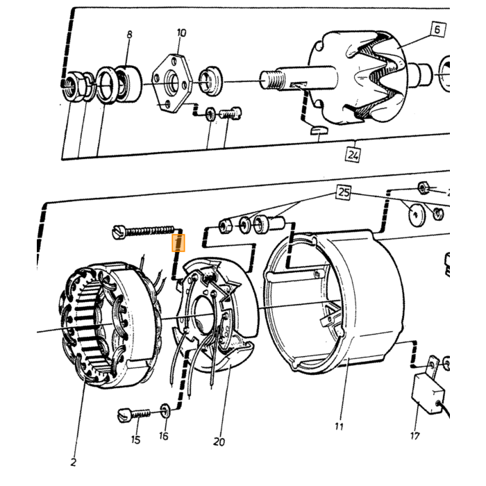 Regolatore di tensione Volvo, pezzo Volvo nr 1348322